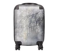 Warren Reed Designer Wintery Tree Design Suitcase - Mini Cabin