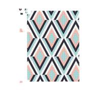 Warren Reed - Designer Zig Zag Abstract Pattern Jigsaw Puzzle in Blue | Size: 1000 Pieces Warren Reed - Designer Blue 1000 Pieces