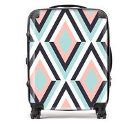 Warren Reed - Designer Zig Zag Abstract Pattern Suitcase Large, Multi