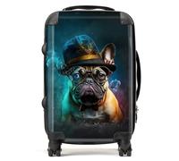 Warren Reed - Designer French Bulldog Splashart Suitcase Cabin, Multi