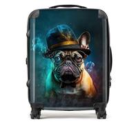 Warren Reed - Designer French Bulldog Splashart Suitcase Large, Multi