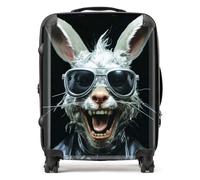Warren Reed Funky Rabbit Face Suitcase - Large