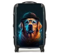 Warren Reed - Designer Golden Retriever Dog Splashart Suitcase Medium, Multi