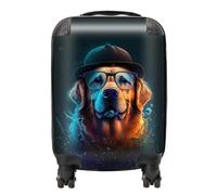 Warren Reed - Designer Golden Retriever Dog Splashart Suitcase Small, Multi