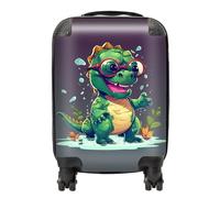 Warren Reed Happy Dino In A Puddle Suitcase - Mini Cabin