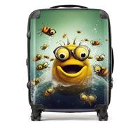 Warren Reed - Designer Happy Worm And Bees Splashart Suitcase Large, Multi