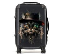 Warren Reed - Designer Maine Coon Cat With Glassessplashart Suitcase Cabin, Multi