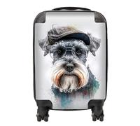 Warren Reed Miniature Schnauzer Dog Splashart Suitcase - Mini Cabin