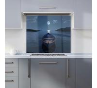 Warren Reed - Designer Moonlit Serenity On Quiet Waters Kitchen Splashback W900Mm X H750Mm, Multi