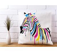 Warren Reed Multi Coloured Zebra Cushions - 60cm x 60cm