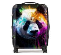 Warren Reed - Designer Panda Face Splashart Colourful Suitcase Large, Multi