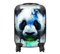 Warren Reed - Designer Panda Face Splashart Light Background Suitcase Small, Multi