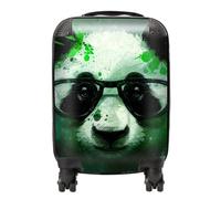 Warren Reed Panda With Glasses, Green Splashart Suitcase - Mini Cabin