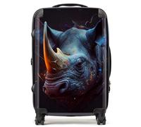 Rhino Face Splashart Suitcase Warren Reed - Designer Grey Medium