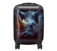 Rhino Face Splashart Suitcase Warren Reed - Designer Grey Mini Cabin