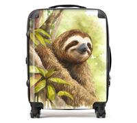 Warren Reed - Designer Sloth Watercolour Suitcase Large, Multi