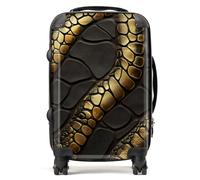 Warren Reed Snakeskin Print Effect Suitcase - Cabin