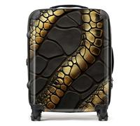 Warren Reed Snakeskin Print Effect Suitcase - Large