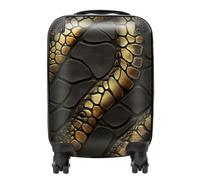 Warren Reed Snakeskin Print Effect Suitcase - Mini Cabin