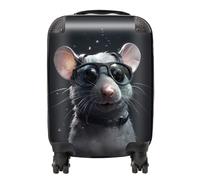 Warren Reed Splashart Rat In Glasses Suitcase - Mini Cabin