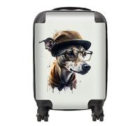 Warren Reed Whippet Dog Splashart Suitcase - Mini Cabin