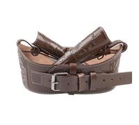 warreplica Full Grain Buff Leather 22 Holster Western Gun Belt Heritage 22 Cowboy Wrangler 22 Revolver Holster 22 Caliber Plain Western- Reproduction (Brown Double Side, Size-2(38-40 Inch))