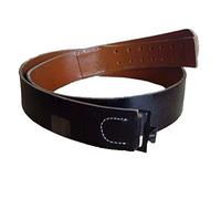 warreplica German Army Heer Black Leather Belt - WW2 Enlisted Mans EM Repro (Size 100 CMS)