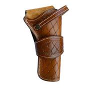 Warreplica Leather Holster Western Cowboy Revolver Pistol Heritage Rough Rider Universal FIT Gun Cover .22 .32 .45 (Right Hand)- Reproduction (Diamond Tooled Tan)
