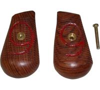 warreplica Mauser C96 Red 9 Broomhandle Pistol Grips - Authentic Wooden German Army M1916 Handle Reproduction - Premium Walnut Wood Grips for 9mm C-96 Broomhandle Pistol Historical Military Accessory