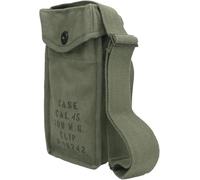 Warreplica U.S. WWII .45cal M3/M3A1 Grease Gun or Thompson Magazine Carry Case Pouch- OD Green Canvas Ammo Pouch- Reproduction