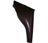 warreplica WW1/WW2 British .455 Webley Revolver Leather Holster Dark Brown for Top-Break/Self-Extracting Revolver Mk VI & Mk IV Full Flap Design |Historical Reenactment,Collectors,Display