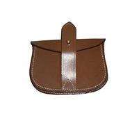 warreplica WWII British Army Sam Browne Leather Ammo Pouch for Belt Brown Color