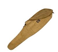 warreplica WWII US Army Style M1 Carbine Canvas Carry Case - Heavy Duty Khaki Color Storage Bag with Adjustable Shoulder Strap- Military Reproduction for Collectors & Outdoors