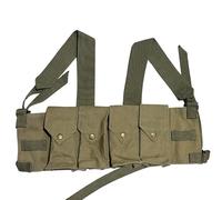warrepplica Rhodesian Fereday & Sons Chest Rig with Grenade Pocket FAL/G3/M14 Bush War/20rd .308/7.62x51mm 6 Magazine Pouch Tactical Chest Rig with Grenade Pocket (OD Green)