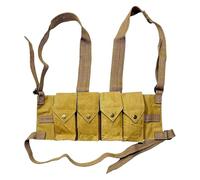 warrepplica Rhodesian Fereday & Sons Chest Rig with Grenade Pocket FAL/G3/M14 Bush War/20rd .308/7.62x51mm (Khaki 1)