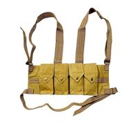warrepplica Rhodesian Fereday & Sons Chest Rig with Grenade Pocket FAL/G3/M14 Bush War/20rd .308/7.62x51mm (Khaki)