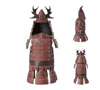 Warring States Style Leather Wine Bottle Cover Set Festival Decorative Holder Holiday Costume Accessory | Halloween Christmas Table Decoration, f