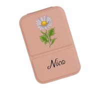 WARRIOO Folding Cosmetic Mirrored Compact Size Adjustable Stand PU Leather Travel Portable Handheld Mirrored For Detailed Beauty Stylish Compact Cosmetic, o, Mass Beauty