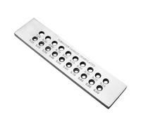 WARRIOO Jewelry Wire Drawing Tool Steel Wire Drawplate Wire Drawing Plate Steel Texture Wire Shaping Tool Suitable, 202x47mm, steel, No Gemstone