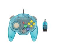 Warrior 64 有線コントローラー オリジナルNintendo 64 N64コンソール用 (ブルー)