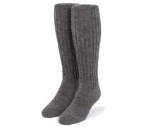 WARRIOR ALPACA SOCKS - Second to None Thick Alpaca Wool Terry Lined Boot Socks - Unisex (1 Pair Small, Grey Knee-High)