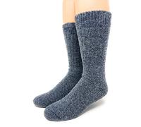 WARRIOR ALPACA SOCKS - Unisex Toasty Toes Ultimate Alpaca Socks For Men And Women, Denim, Medium