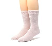 WARRIOR ALPACA SOCKS - Unisex Toasty Toes Ultimate Alpaca Socks For Men And Women, Pink Heather, M