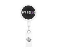Warrior Alzheimer's Awareness Retractable Badge Holder Bulk ConvenientBadge Reels Badge Clip for NurseTeacher Student Office Staff Name Tag