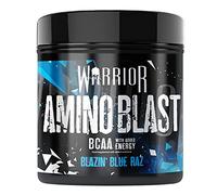 Warrior Amino Blast 270g - BCAA Powder - Branched Chain Amino Acids Supplement, Intra Workout & Recovery, Energy Drink - 30 Servings (Blazin' Blue Raz)