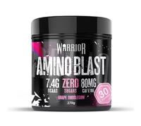 Warrior Amino Blast 270g - BCAA Powder - Branched Chain Amino Acids Supplement, Intra Workout & Recovery, Energy Drink - 30 Servings (Grape Bubblegum)