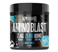 Warrior Amino Blast 270g - BCAA Powder - Branched Chain Amino Acids Supplement, Intra Workout & Recovery, Energy Drink - 30 Servings (Energy Burst)