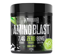 Warrior Amino Blast BCAA Powder 270g - Fruit Salad Flavour, BCAA Supplement for Muscle Recovery, Energy, Endurance, Hydration, Pre & Post Workout Nu