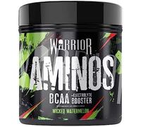 Warrior Aminos + Electrolyte Powder 360g - Amino Acid (BCAA) Hydration Formula for Performance & Recovery - Supplement for Intra or Post Workout - 30 Servings (Wicked Watermelon)