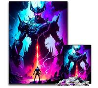 Warrior And Cyborg Adult Jigsaw Puzzles 1000 Pieces Challenging Puzzles for Mother'S Day, Birthdays, Christmas 50x75CM/19.68x29.52inch